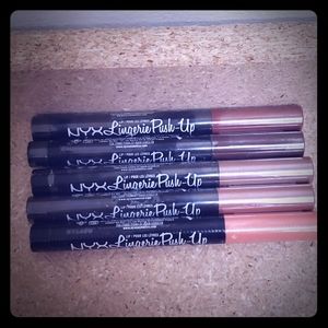 5PK NYX Lingerie Push-up Long lasting Lipstick